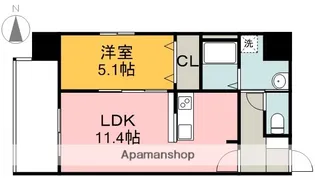 ソル高松【5階】の間取り