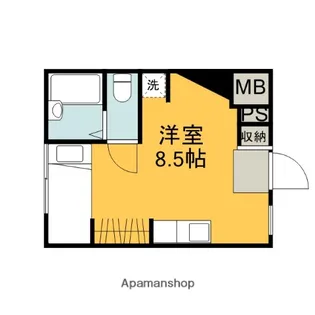 広島県広島市南区西本浦町【アパート】の間取り