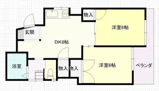 渡里ビル【303号室号室】の間取り