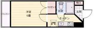 ヴィラブランシュ庚午中【401号室号室】の間取り