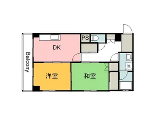 セレッソコート庚午中(旧かわぐちビル)【3階】の間取り