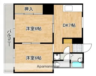 広島県広島市安芸区船越2丁目【マンション】の間取り