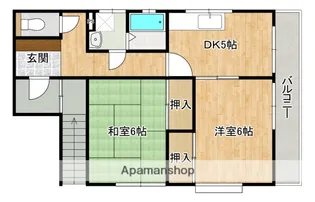 広島県安芸郡府中町本町4丁目【アパート】の間取り
