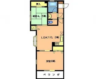 広島県広島市安佐南区緑井1丁目【マンション】の間取り