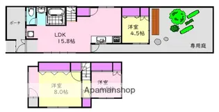 広島県広島市中区西十日市町【一戸建】の間取り
