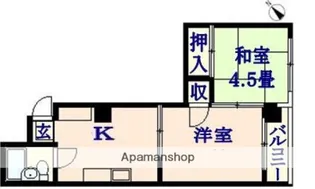 広島県広島市中区十日市町1丁目【マンション】の間取り