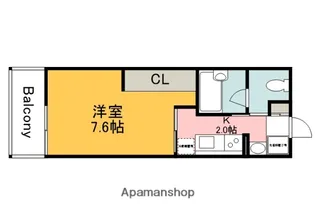 広島県広島市安佐南区山本1丁目【アパート】の間取り