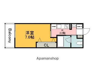 広島県広島市安佐南区山本1丁目【アパート】の間取り