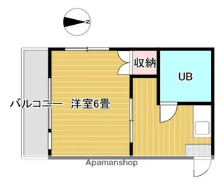 サンシャトービル【2階】の間取り