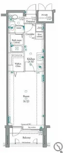 グラビスコート十日市【902号室号室】の間取り