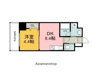 WELSH.Sビル5【10階】の間取り