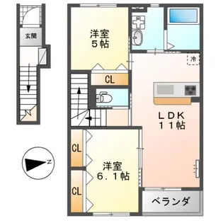 ミルフィーユ【2階】の間取り