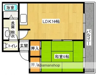 広島県広島市南区宇品御幸5丁目【マンション】の間取り