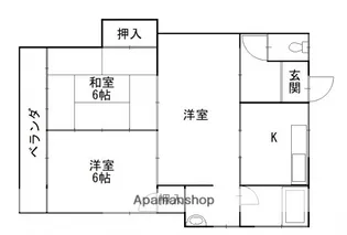 広島県広島市佐伯区五日市中央5丁目【アパート】の間取り