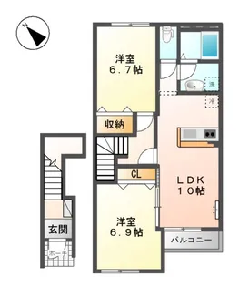 ココット1【2階】の間取り