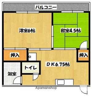 広島県広島市西区中広町2丁目【マンション】の間取り