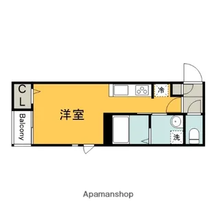 GRANDTIC REIMEI【103号室】の間取り