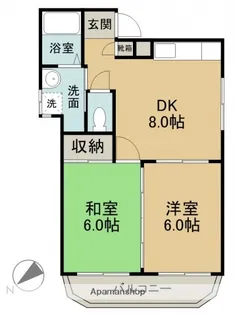 広島県広島市西区庚午中4丁目【マンション】の間取り