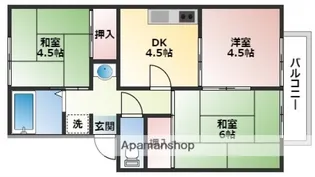 広島県広島市西区己斐上1丁目【アパート】の間取り