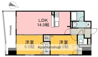 ウイング宝町セカンド【3階】の間取り