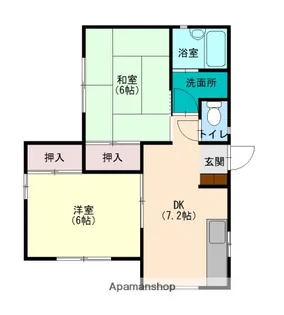 広島県廿日市市宮内【アパート】の間取り