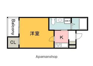 広島県広島市安佐南区上安2丁目【アパート】の間取り