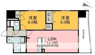 ウイング宝町サード【18階】の間取り