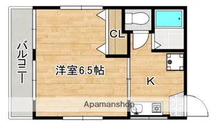 清水ビル(江波)【202号室】の間取り