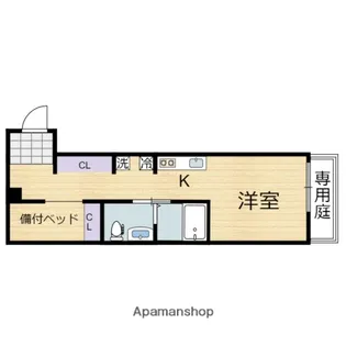 広島県広島市安佐南区東野3丁目【アパート】の間取り