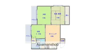 広島県広島市安佐南区緑井2丁目【マンション】の間取り
