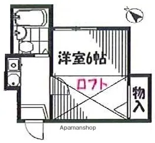 広島県広島市西区草津本町【アパート】の間取り