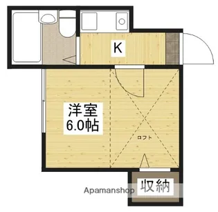 広島県広島市西区草津本町【アパート】の間取り