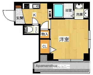広島県広島市東区東蟹屋町【マンション】の間取り