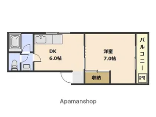 山本マンション【4階】の間取り