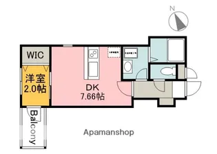 広島県広島市佐伯区坪井1丁目【アパート】の間取り
