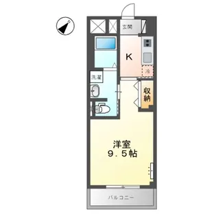 サンライズビューあんしん【3階】の間取り