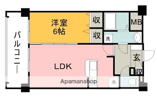 J・GRACE十日市【702号室】の間取り