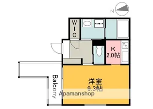 広島県広島市佐伯区吉見園【アパート】の間取り