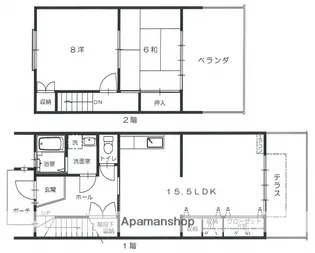 広島県広島市安佐南区山本1丁目【マンション】の間取り