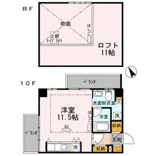 HOUSETAGAWA【10階】の間取り