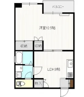 フジウラビル【502号室号室】の間取り