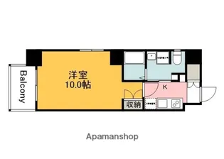 パレグレース十日市【4階】の間取り