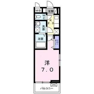 リバーサイド蛍【3階】の間取り