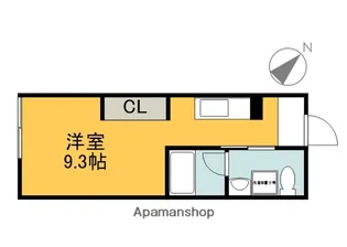 広島県廿日市市大野中央1丁目【アパート】の間取り