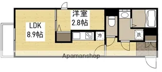 広島県広島市中区江波東2丁目【マンション】の間取り