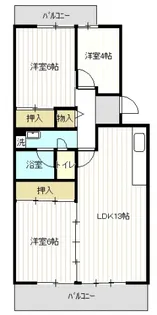 鈴が峰第5団地 5号棟【204号室号室】の間取り