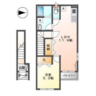 ウィステリアヒル【2階】の間取り