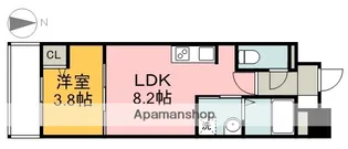 ウェンディ幟町【8階】の間取り