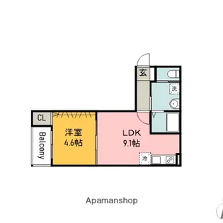 広島県広島市西区草津南2丁目【アパート】の間取り