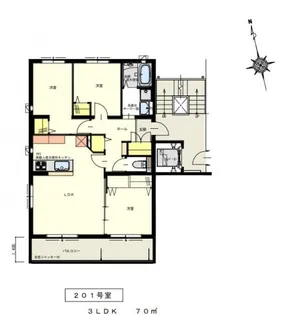 SHANGRIーLA旭園【201号室号室】の間取り